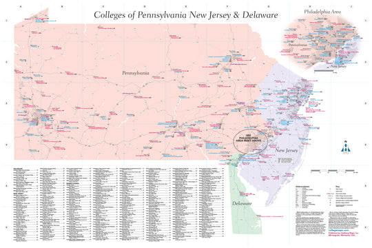 Pennsylvania, New Jersey, Delaware Colleges and Universities