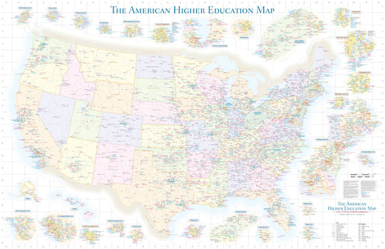 American Higher Education - Folded Map