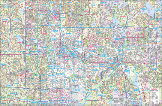 Twin Cities Streets Complete Street Map 494/694 Loop