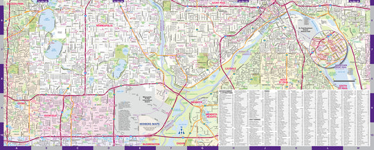 Minneapolis and Saint Paul Street Map