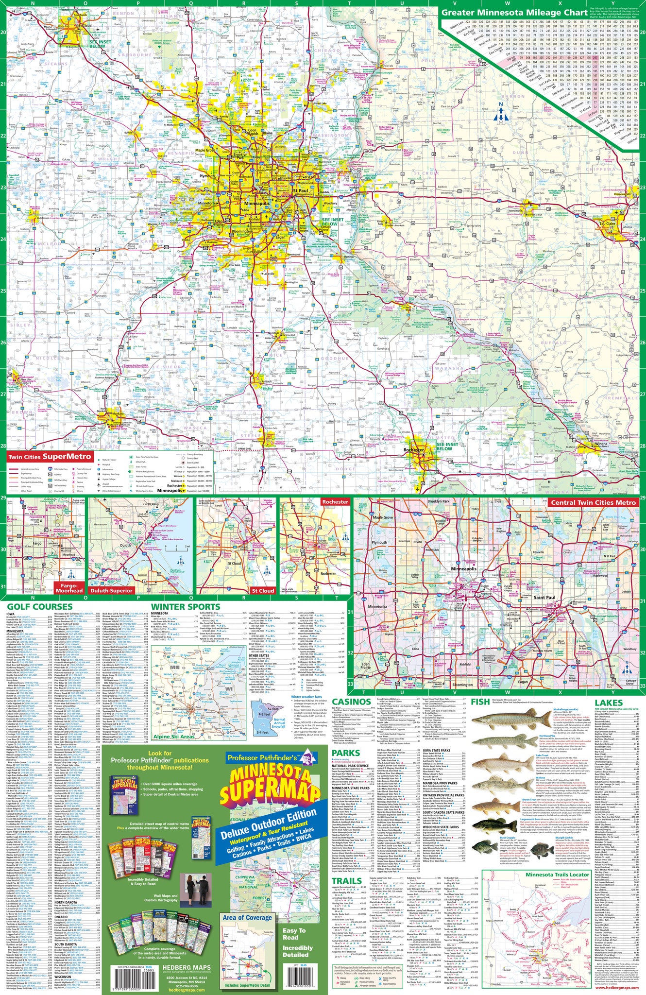 Minnesota Dynamic Map Minnesota SuperMap - Deluxe – Hedberg Maps